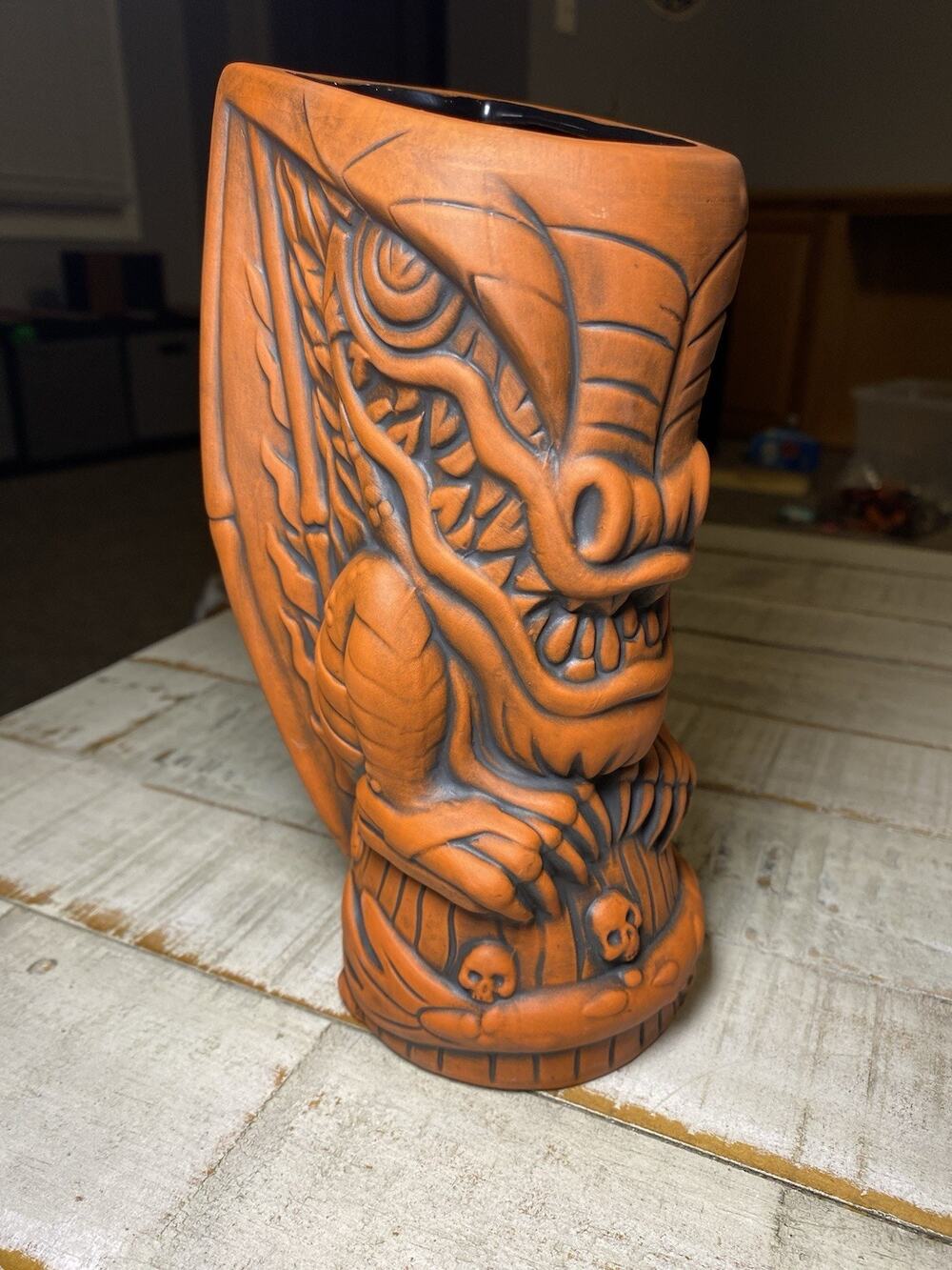 Frankie's Tiki Room Las Vegas Blood Orange Surf Dragon Tiki Mug Brand New No Box